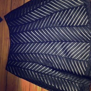 Black overlay Worthington Skirt NWT